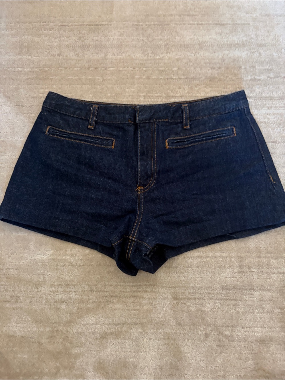 Zara Dark Indigo Denim Shorts
